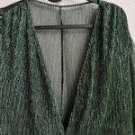 Hello Molly  Dance Show Lurex Deep V Party Holiday Green Dress Size Medium Size 8 Photo 3