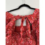 NWT Band Of The Free Joelle Crimson Floral Smocked Crop Top Women’s Size Large Red Photo 8