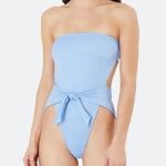 ONIA NWT  Scarlett One Piece Strapless Swimsuit Tie Front size Small Photo 0