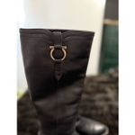 Salvatore Ferragamo  Leather Fersea Gancini 7 B Riding Boots Photo 2
