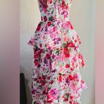 Abercrombie & Fitch  Lace-Up
Back Tiered Maxi Dress S large 
OFFERS ARE WELCOME! Photo 1