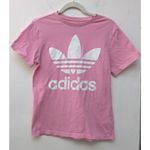 Adidas  Originals Women’s T-Shirt Pink Trefoil Logo Short Sleeve Pink Size Large Photo 1