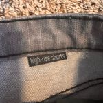 Vervet Distressed Denim Shorts High-Rise Frayed Hem Gray Wash Size 29 Photo 2