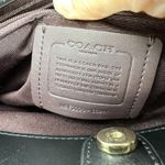 Coach  Lillie Carryall Black Crocodile Embossed Leather Satchel Handbag Photo 8