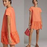 Anthropologie Maeve Coral T-Shirt Dress Size Large Photo 1