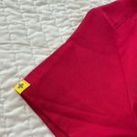 FIGS  Scrubs Top Women’s Stretch Pockets Pink With Yellow Logo Medical Wear Photo 14