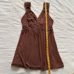 Ella Moss Brown babydoll top with bamboo circle detail straps Size medium Photo 5