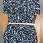 Talbots NWT vintage shoulder pads blue and white floral silk dress size 10 Photo 9