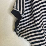 We The Free  Striped V-neck Distressed Asymmetrical Stretchy T-shirt EUC Sz Sm Photo 4