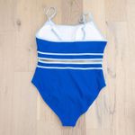 Womens Bikini Set Size L Blue High Waist Sporty Swimwear Coastal Summer Beach Size L Photo 2