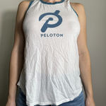 Peloton  White Workout Tank Size Medium Photo 0