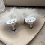 Sleeper  White Fluffy Heels Photo 2