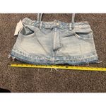 ZARA  Women's Denim Skirt Tank Top XS Light Blue Photo 8