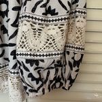 Christian Sirianio Christian Siriano Black and White Floral Blouse Photo 4