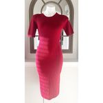 Theory Ribbed Crewneck Short Sleeve Sweater Dress, Red, Size M New w/Tag Photo 1