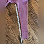 Dear John  Plum Berry Waffle Knit Cotton Blend Raw Hem Henley Long Sleeve S Photo 6