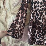 Commense Leopard Printed Open Back Tie Dress size xl Brown Photo 3