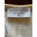 Dress Forum  Wrap Dress Womens M Yellow‎ Floral Tropical Short Sleeve Mini Photo 8