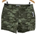 Old Navy Everyday Short Womens 4 Green Camo Cotton High Rise NEW Photo 0