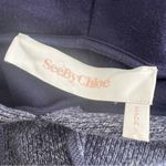 See By Chloe  blue knit hooded poncho XS Photo 6