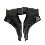 Ecco Vintage  Black Leather Square‎ Toe Ankle Boots Booties Size 7 Photo 5
