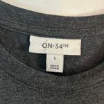 On 34th Women's Dark Gray Own the Day Motivational Cuffed Sleeve T Photo 3