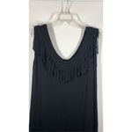 Women's Fringe Sleeveless V Photo 2