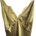 Reformation Maysen Silk Formal Maxi Dress Olive Oil Green NWT Photo 5