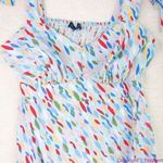 Eloquii  Tie‎ Shoulder Structured Midi Dress Blue Multicolored, 16 Photo 6