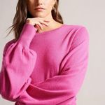 Ted Baker Sweater Dress Women's XS Pink Knit Long Sleeve Slouchy Tie Front B64 Photo 1