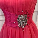 Formal Strapless Mini Dress Small Cocktail Dress Retro 50s Holiday Party Pink Photo 12