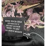 Candalite Dress 1X Black Pink Embroidered Floral Mesh Classic Formal Whimsygoth Photo 11