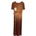 Mac Duggal  5538 Butterfly Sleeve Sequin Copper Dress Size 6 New w/ Tag MSRP $598 Photo 7
