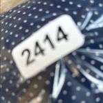 Navy Polka‎ Dot Blouse by Ship'n Shore Blue Size 10 Photo 3