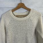 Abercrombie & Fitch Womens size Small Embellished Wool Blend Knit Sweater Cream Photo 2