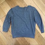 Cable & Gauge Button-Up 3/4 Sleeve Cardigan Grey Medium Photo 3