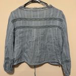 Free People  Follow Your Heart Top Blue Size S Photo 3