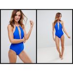 Ted Baker 💕 LONDON💕 Pikaa Halter One Piece Swimsuit Bright Blue US 12 NWT Photo 2