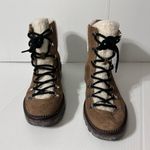 Marc Fisher  MLCapell brown leather sheepskin-lined winter boots women size 10 M Photo 2