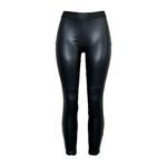 EMERSON FRY Vegan Leather Leggings, Black, Small Black Photo 4