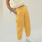 BDG Urban Outfitters Dani High Waisted Chino Pant Barrel Washed Yellow Academia Photo 2