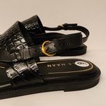 Cole Haan Anica Leather Black Crocodile Print Ankle Strap Women’s Sandals Size 6 Photo 12