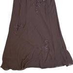 Sue Wong Nocturne Brown Maxi Dress‎ Formal Evening Embroidered Applique Sz 6 Photo 8