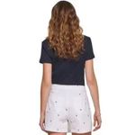 Tommy Hilfiger White Skirt Shorts Heart Pattern with Buckle Size 8 Photo 1