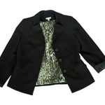 kim rogers  Women's Black‎ Blazer Size 10 Tailored Two-Button Photo 0