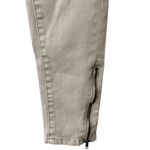 easel  small tan drawstring skinny pants with zipper on leg 10" rise 26.5" inseam Photo 2