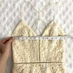 NBD  Revolve Cream Only Yours Lace Asymmetrical Strappy Back Mini Dress XS Photo 6