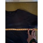 COS  Women's Navy Red Jersey Crew neck Cotton Hem A-Line Mini Dress Size Small Photo 9