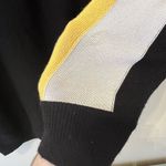 Fendi Womens Cashmere Colorblock Mesh White Yellow Black Size 40 Photo 5