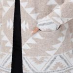 Frye NWT  Ladies' Patterned Cardigan Sweater Oatmeal Combo M Photo 4